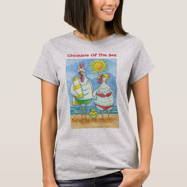 KINDER DES MEERES, FUNNY CARTOON T - SHIRT (Vorderseite)