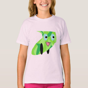 Kinder Design 2 Niedliche grüne Welpe T-Shirt