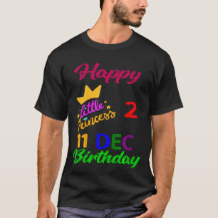 Kinder Dezember Mädchen Geburtstag 11 Dezember 2. T-Shirt