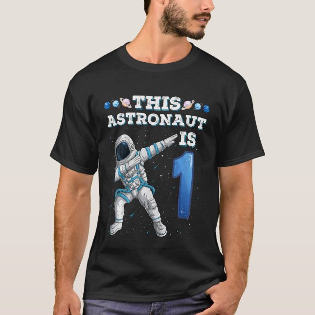 Kinder, die Astronauten betäuben 1 Jahr Junge Well T-Shirt (Vorderseite)