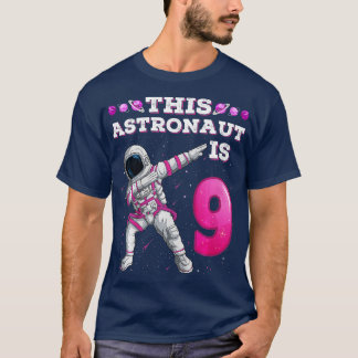 Kinder, die Astronauten betäuben 9 Jahre alt Gebur T-Shirt
