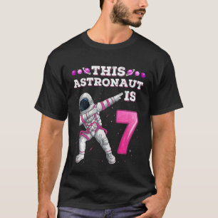 Kinder, die Astronautin spielen, 7 Jahre alt Gebur T-Shirt