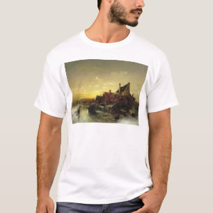 Kinder, die auf dem Eis spielen T-Shirt