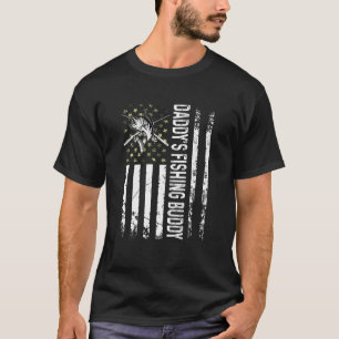 Kinder, die Daddy's Fishing Buddy Young Fisherma f T-Shirt