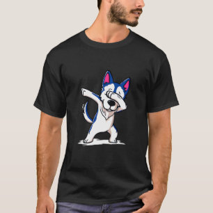 Kinder, die den sibirischen Husky Dog Boys Kinder  T-Shirt