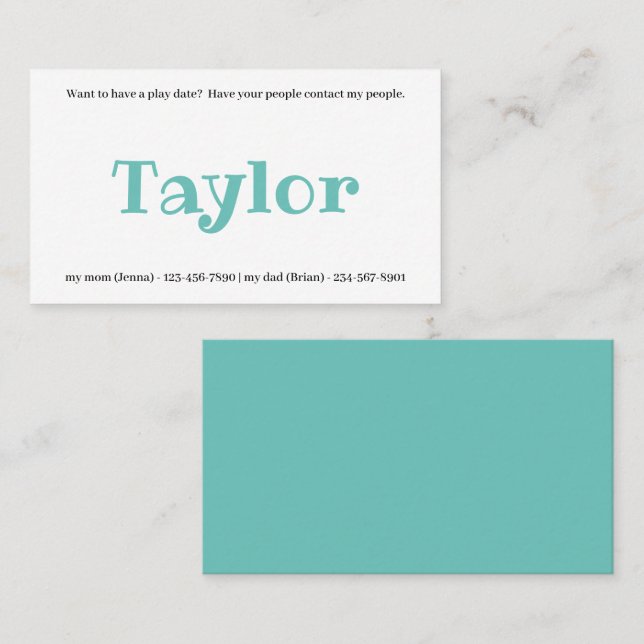 Kinder, die die Karte abspielen Datum spielt Mädch (Vorne/Hinten)