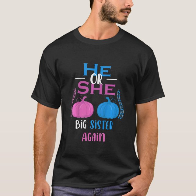Kinder, die er oder sie große Schwester wieder Ges T-Shirt (Vorderseite)