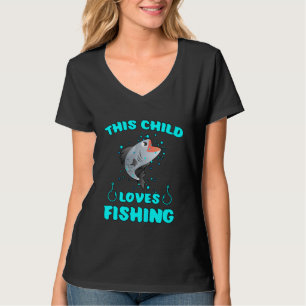 Kinder, die Fischkinder fischen, Spaß beim Zitat v T-Shirt