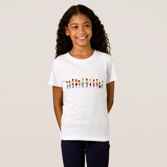 Kinder, die Hände T halten T-Shirt (Vorne ganz)