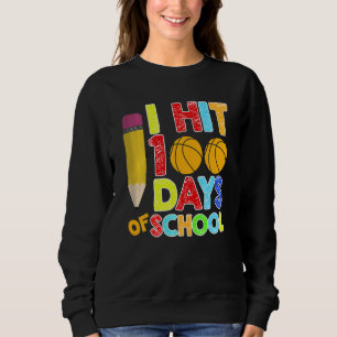 Kinder, die ich 100 Tage Basketball in der Schule Sweatshirt