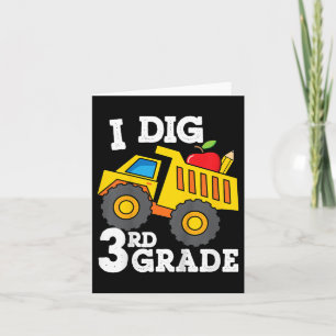 Kinder, die ich als 3. Klasse Dump Truck Construct Karte