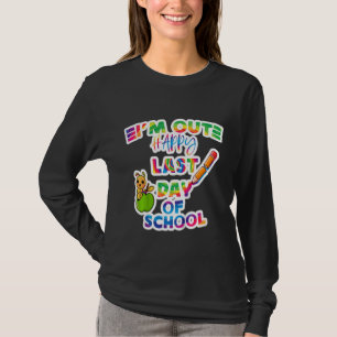 Kinder, die ich am letzten Schultag aus Apfel bin, T-Shirt