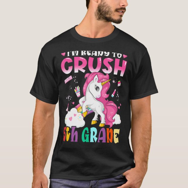 Kinder, die ich bereit bin, das magische Einhorn d T-Shirt (Vorderseite)