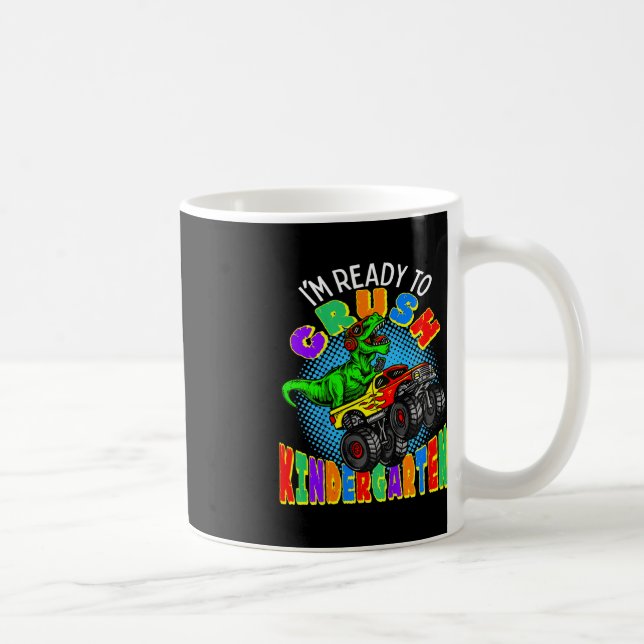 Kinder, die ich bereit bin, den Kindergarten Dinos Kaffeetasse (Rechts)