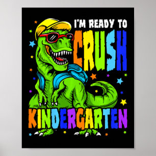 Kinder, die ich bereit bin, den Kindergarten Dinos Poster