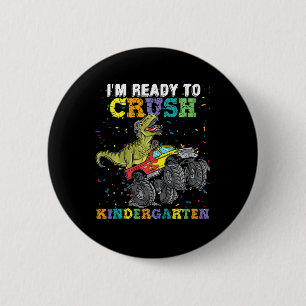 Kinder, die ich bereit bin, den Kindergarten-Monst Button