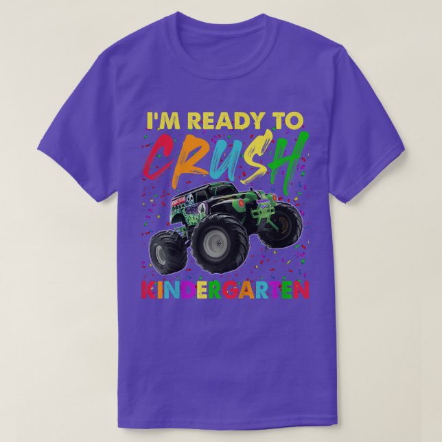 Kinder, die ich bereit bin, den Kindergarten-Monst T-Shirt (Design vorne)