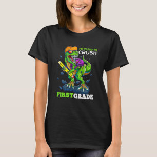 Kinder, die ich bereit bin, die erste Schule Dinos T-Shirt