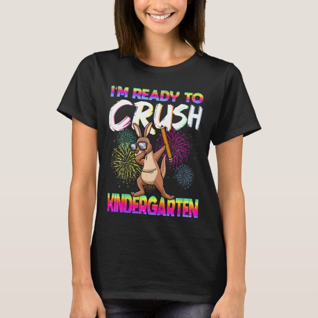 Kinder, die ich bereit bin, die Kindergartenschule T-Shirt (Vorderseite)