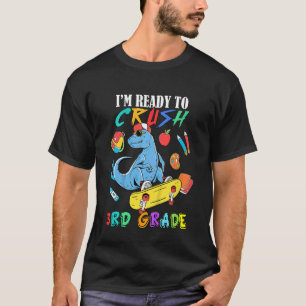 Kinder, die ich bereit bin, Dinosaurier der dritte T-Shirt