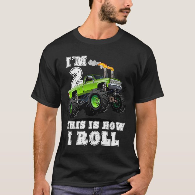Kinder, die ich bin 2 So Roll Monster Truck T-Shirt (Vorderseite)