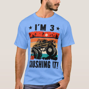 Kinder, die ich bin 3 und sie zerquetschen Monster T-Shirt