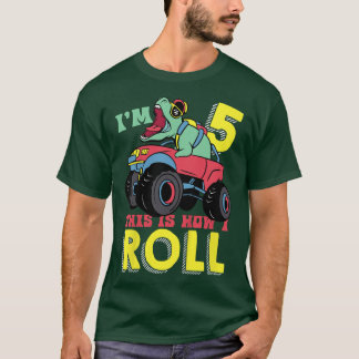 Kinder, die ich bin 5 So Roll Monster Truck 5th Bo T-Shirt