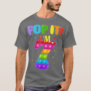 Kinder, die ich bin 7 Jahre alt glücklich 7. Gebur T-Shirt