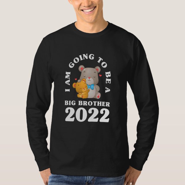 Kinder, die ich ein großer Bruder 2022 Bears Futu  T-Shirt (Vorderseite)
