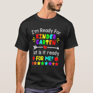 Kinder, die ich für den ersten Kindergartentag ber T-Shirt