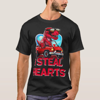 Kinder, die ich höre Dinosaurier-Valentinstag für  T-Shirt