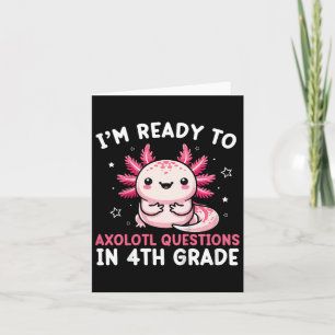 Kinder, die ich in der vierten Klasse B zu Axolotl Karte