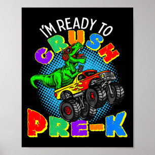 Kinder, die ich kurz vor dem K Dinosaurier Monster Poster
