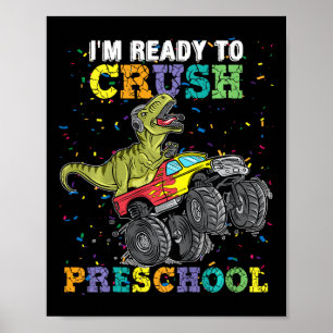 Kinder, die ich kurz vor dem K Monster Truck Dinos Poster