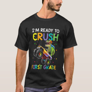 Kinder, die ich kurz vor dem K Monster Truck Dinos T-Shirt