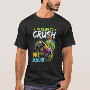 Kinder, die ich kurz vor dem K Monster Truck Dinos T-Shirt