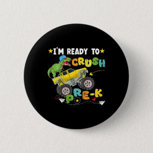 Kinder, die ich kurz vor dem K T Rex Dinosaur Truc Button