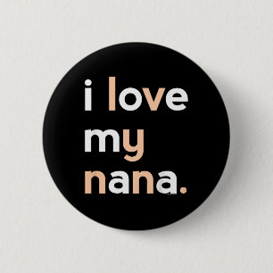 Kinder, die ich Liebe mein Nana Shirt für Mädchen  Button
