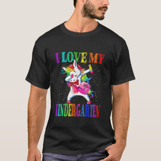 Kinder, die ich Liebe meines Kindergartens Unicorn T-Shirt
