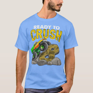 Kinder, die ich mit 8 Monster-Lkw-Birt verknallt h T-Shirt