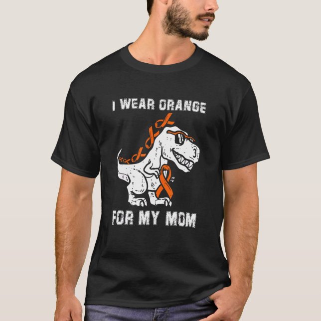 Kinder, die ich Orange für meine Mama trage, um di T-Shirt (Vorderseite)