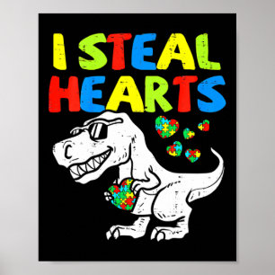 Kinder, die ich stehle, hören Trex Dinosaurier von Poster