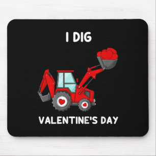 Kinder, die ich treibe Valentinstag Herz Traktor S Mousepad