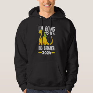 Kinder, die ich werde ein großer Bruder 2024 Dinos Hoodie