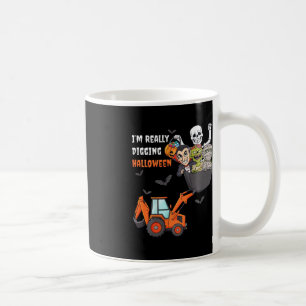 Kinder, die ich wirklich verdaue Halloween Skelett Kaffeetasse