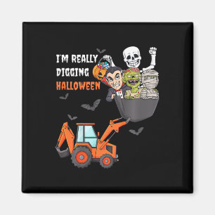 Kinder, die ich wirklich verdaue Halloween Skelett Magnet
