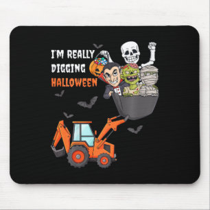 Kinder, die ich wirklich verdaue Halloween Skelett Mousepad
