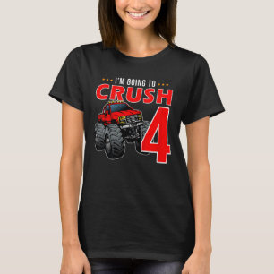 Kinder, die ich zerquetschen werde, sind 4 Jahre a T-Shirt