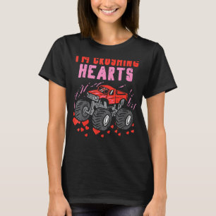 Kinder, die ich zerreiße Herzen Monster Lkw Kleink T-Shirt