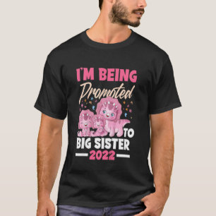 Kinder, die ich zu großen Schwester Dinosaurier Bi T-Shirt